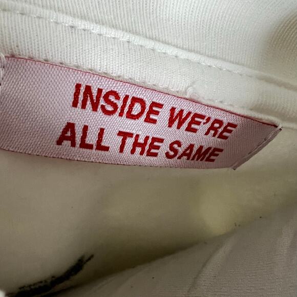 We're Not Really Strangers Sweatshirt SMALL Healthy Love Graphic Crewneck Unisex - Picture 7 of 8